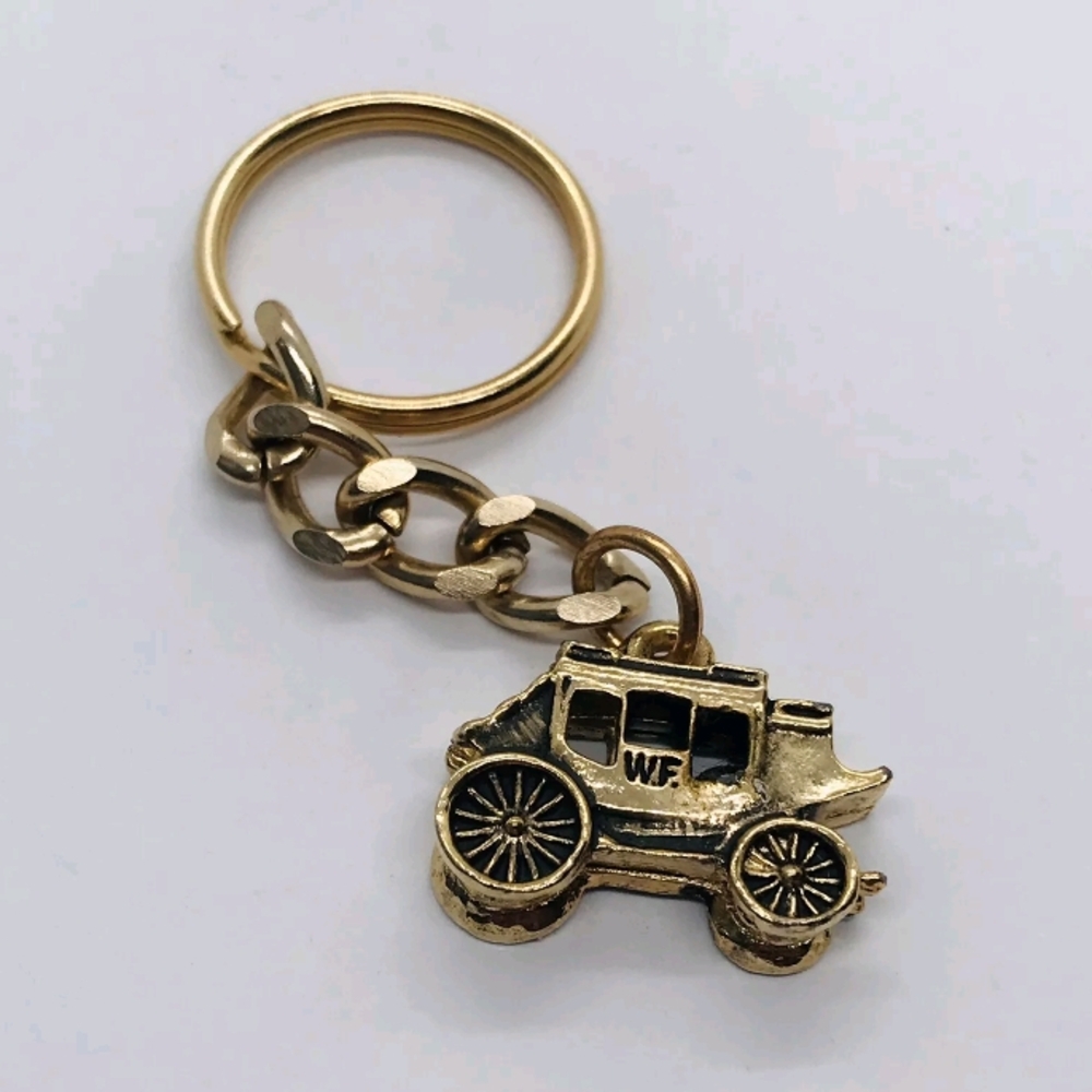 Wells‎ Fargo Gold Stagecoach Keychain